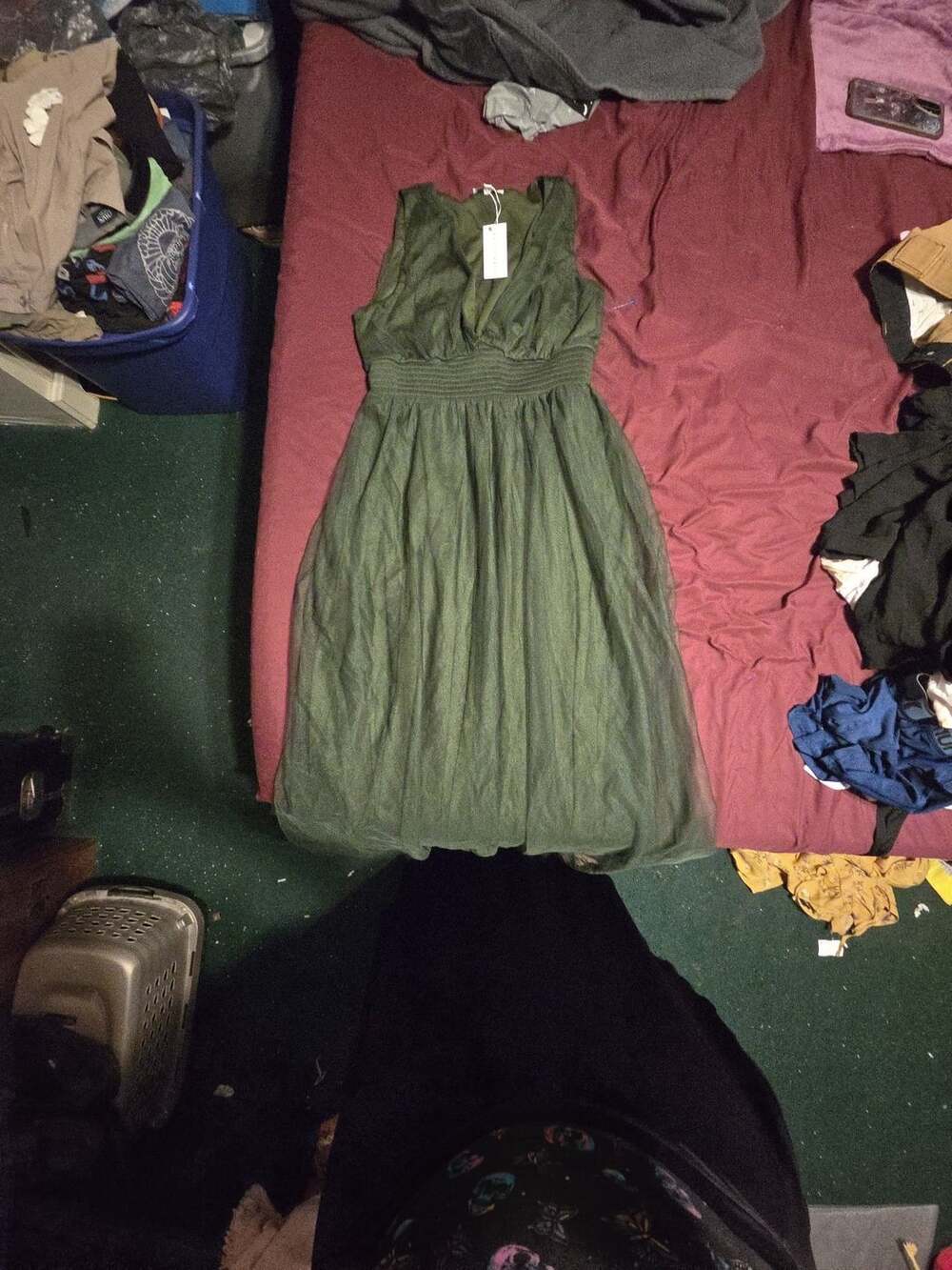 Baltic Born Kamila Tulle Maxi Dress Green